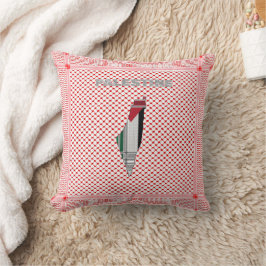 Almofada Travesseira Decorativa Shemagh Palestina - Keffiye
