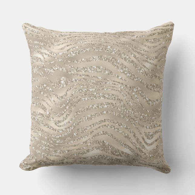 Almofada Travesseira Decorativa Taupe Sparkle (Frente)
