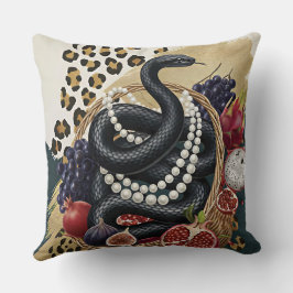 Almofada Travesseira Eclectica de Cobra com Pérolas, Maxi C
