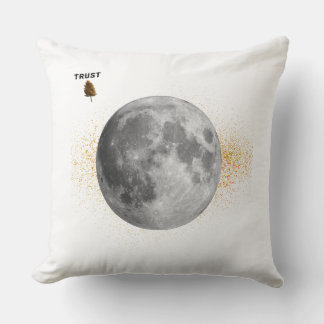 Almofada Travesseira Elegante de Lua e Noite Estrelada