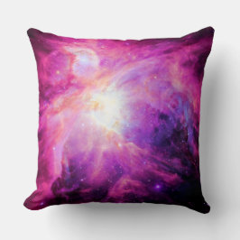 Almofada Travesseira Galáxia Roxo Rosa Nebulosa de Órion