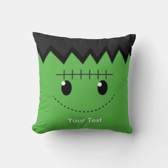 Almofada Travesseira Infantil Frankenstein Halloween Quarto (Frente)