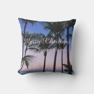 Almofada Travesseira Personalizada de Natal Tropical para P