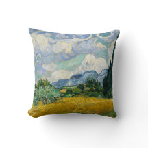 Travesseira Pintura Campos de Trigo Van Gough