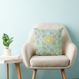 Almofada Travesseira Retro Meadow Classic Flowers