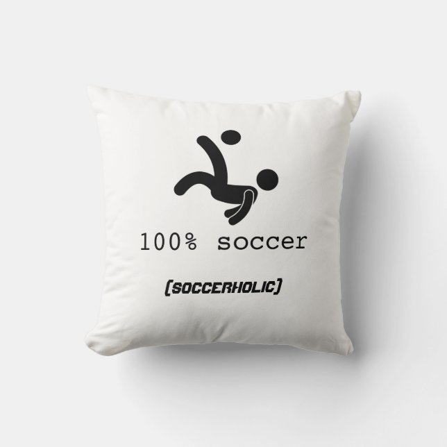 Almofada Travesseiro 100% do futebol 16x16 (Frente)