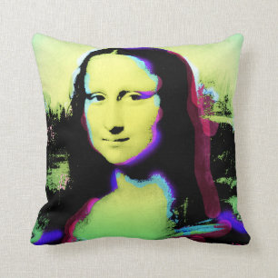Almofada Travesseiro 1 da arte de Mona Lisa