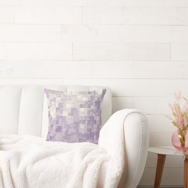Almofada travesseiro Abstrato 'Cubos de Lavanda' (Sofá)