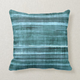 Almofada travesseiro Abstrato de arte 'Acento Teal'