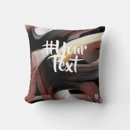 Almofada Travesseiro Abstrato Trend Interior Decor Preto