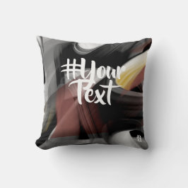 Almofada Travesseiro Abstrato Trend Interior Decor Preto