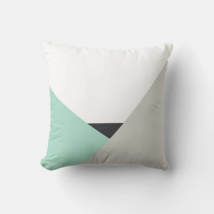 Almofada Travesseiro Althea Mint & Cinza Color Block