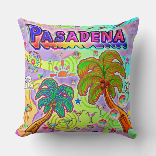 Almofada Travesseiro-Alvo de Férias Pasadena (Frente)