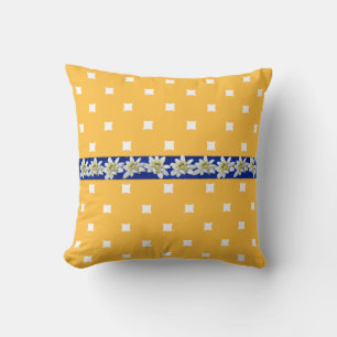 Almofada Travesseiro amarelo e azul do acento de Edelweiss