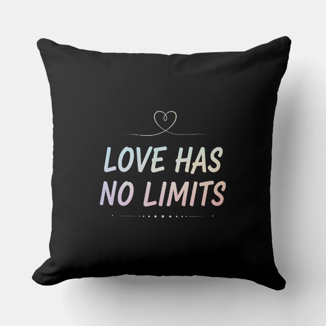 Almofada Travesseiro Amor Não Tem Limites (Frente)