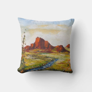 Almofada Travesseiro Ann Hayes pintando Red Rock Canyan
