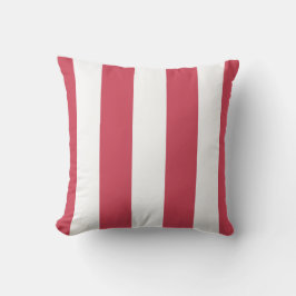 Almofada Travesseiro ao ar livre, vermelho e branco