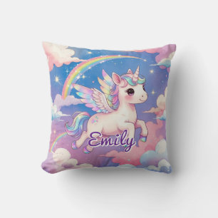 Almofada Travesseiro ao quadrado personalizado do Rainbow U
