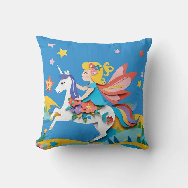 Almofada Travesseiro ao quadrado Unicorn III (Frente)