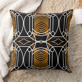 Almofada Travesseiro Art Deco Black and White Vintage