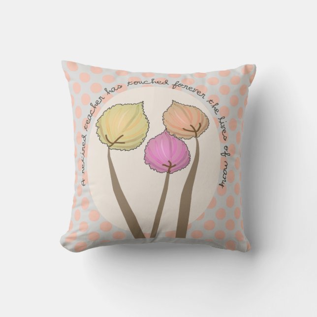 Almofada Travesseiro artística aposentado das folhas do (Frente)