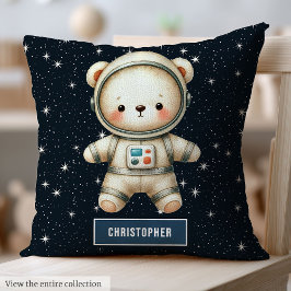 Almofada Travesseiro Astronauta Adorável do Urso de Teddy p