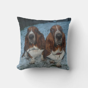 Almofada Travesseiro Basset Hound Brothers