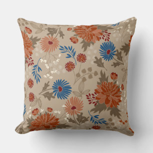 Almofada Travesseiro Beige Floral/ CreamThrow