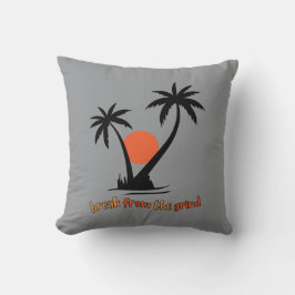 Almofada Travesseiro BFTG para duas Palmas Pretas