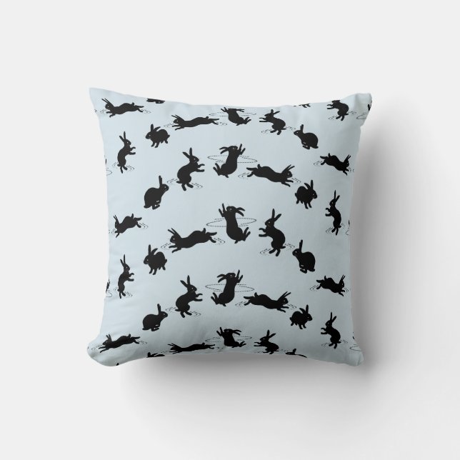 Almofada Travesseiro Binky Bunnies (Azul Claro) (Frente)