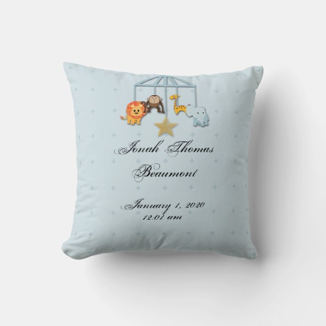 Almofada Travesseiro Blue Mobile Baby Keepout (Frente)