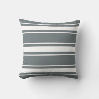 Almofada Travesseiro Bluegrey com faixas brancas