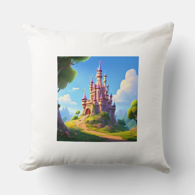 Almofada Travesseiro branco de conforto suave (Frente)