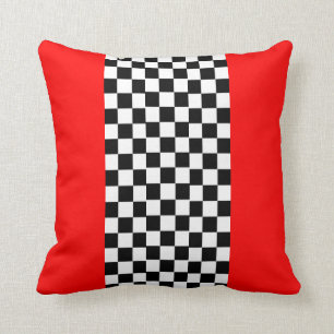 Almofada Travesseiro branco preto vermelho dos