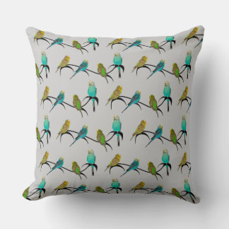 Almofada Travesseiro Budgie Frenzy (Cinza Claro)