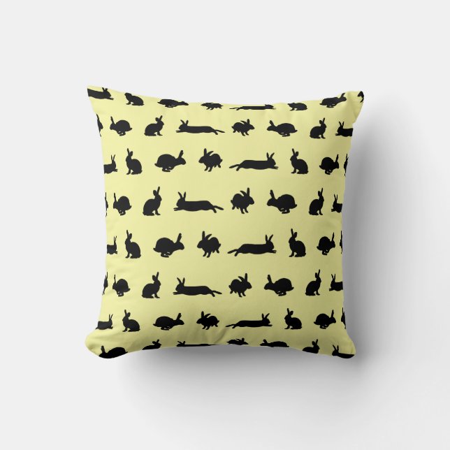 Almofada Travesseiro Bunny Frenzy (Amarelo Claro) (Frente)