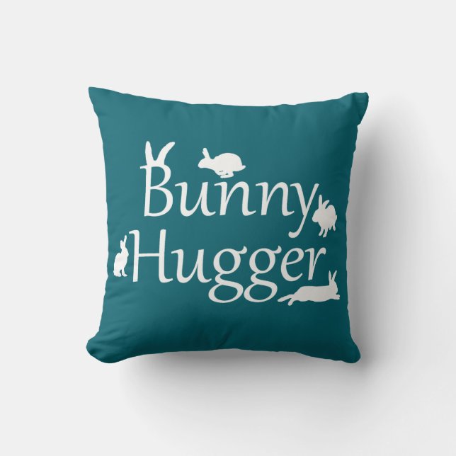 Almofada Travesseiro Bunny Hugger (Turquesa) (Frente)