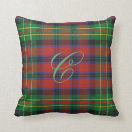 Almofada Travesseiro Carter Tartan Monogram