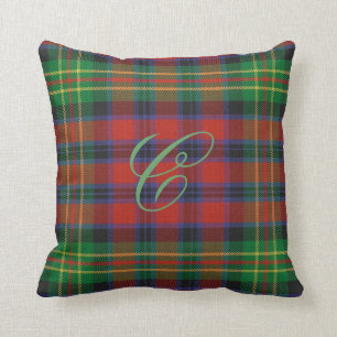 Almofada Travesseiro Carter Tartan Monogram