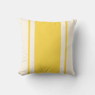 Almofada Travesseiro Coastal Stripe – Amarelo e Creme
