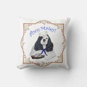 Almofada Travesseiro Cocker Spaniel Ahoy Matey