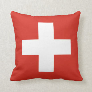 Almofada Travesseiro com bandeira de Suiça