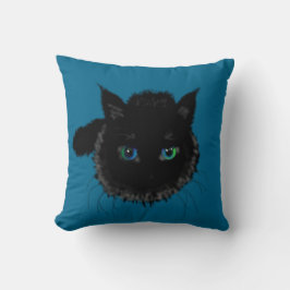 Almofada Travesseiro com Gato Preto