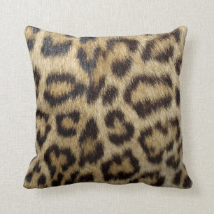 Almofada Travesseiro com impressão do leopardo