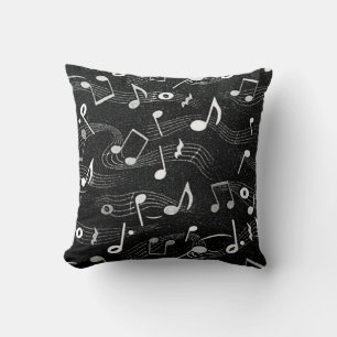 Almofada Travesseiro com Notas de Música