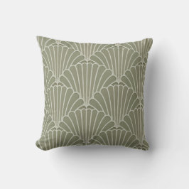 Almofada Travesseiro com padrão de concha em Art Deco