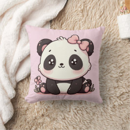Almofada Travesseiro cor-de-rosa de panda bebê adorável