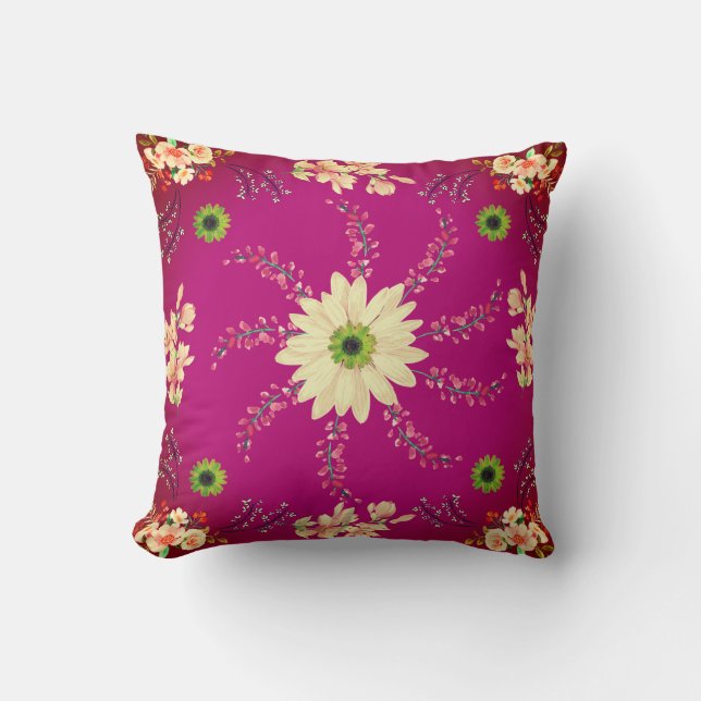 Almofada travesseiro cor rosa agradável (Frente)