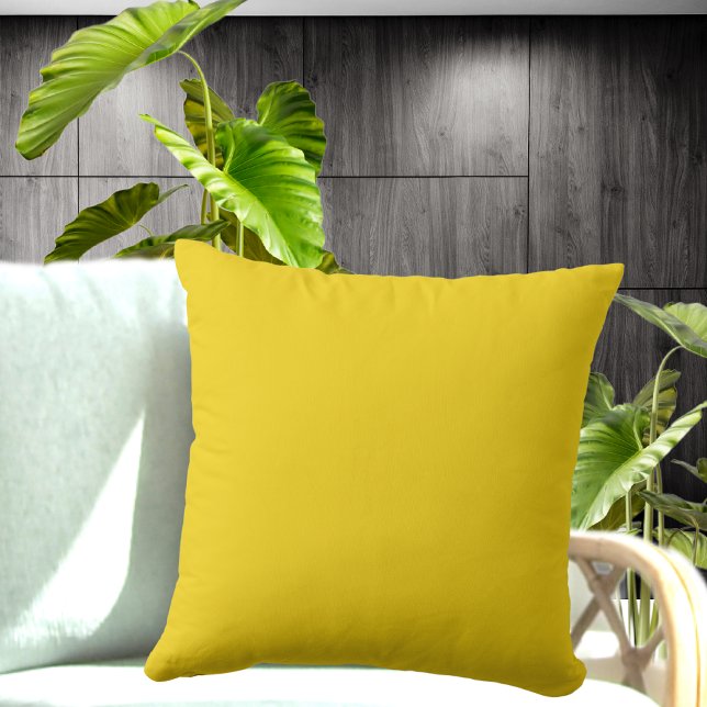 Almofada Travesseiro cor sólida amarelo limão (Criador carregado)