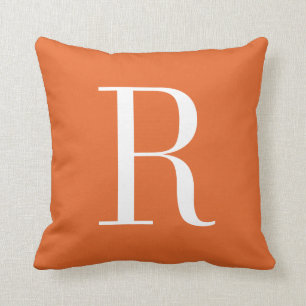 Almofada Travesseiro customizável do monograma do alfabeto